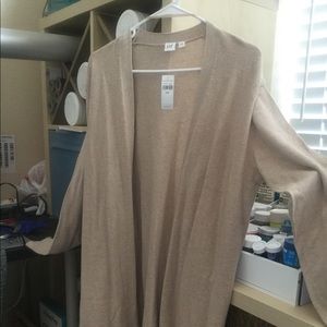 Gap Factory long cardigan/duster in light beige
